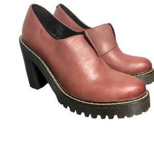 Dr. Martens Cordelia Slip-On Platform Bootie in Antique Wine